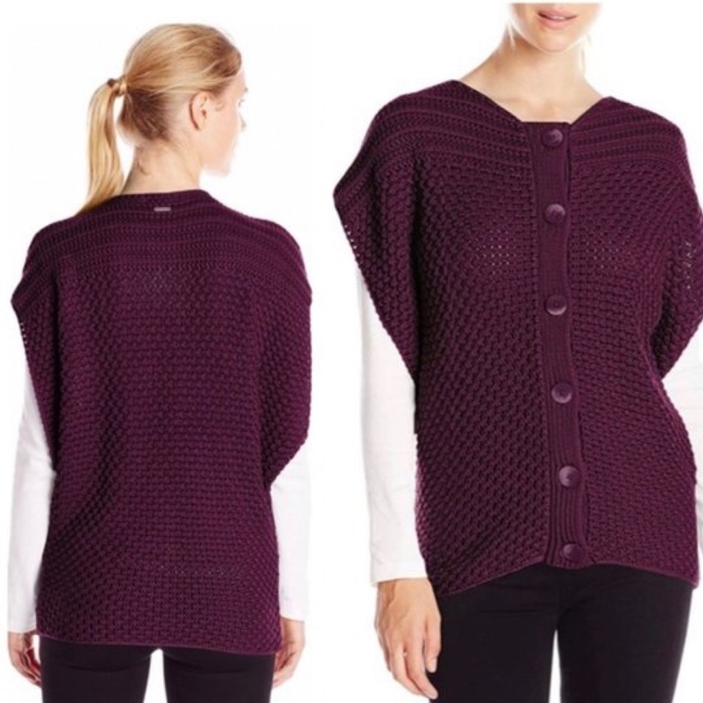 Prana “Estee” Plum Sweater Vest Small